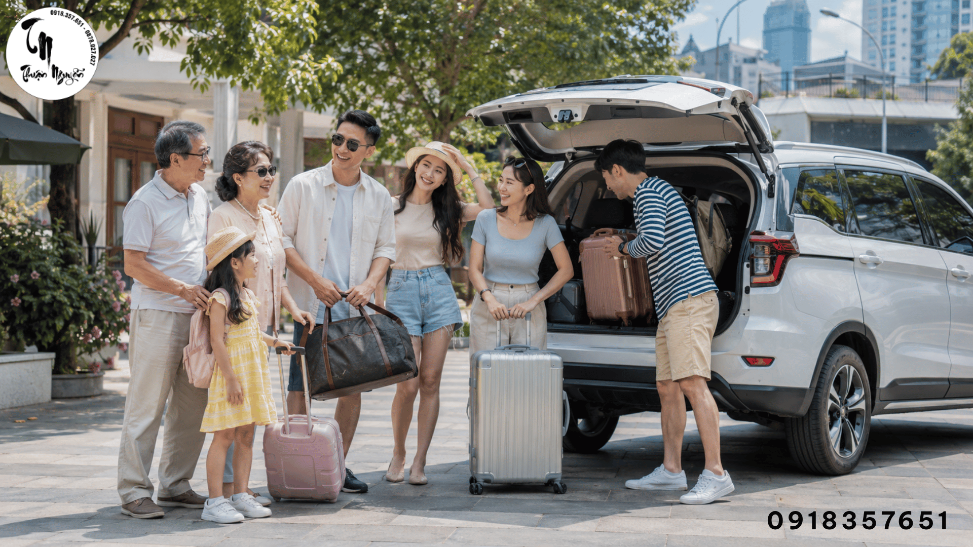 Xe du lịch đưa gia đình từ TP.HCM đi Vũng Tàu